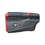 Bushnell Golf Tour V5 Shift laser rangefinder product photo from left side. 